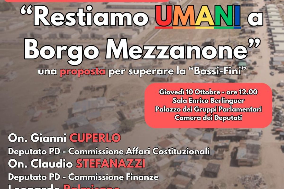 restiamo umani a borgo mezzanone